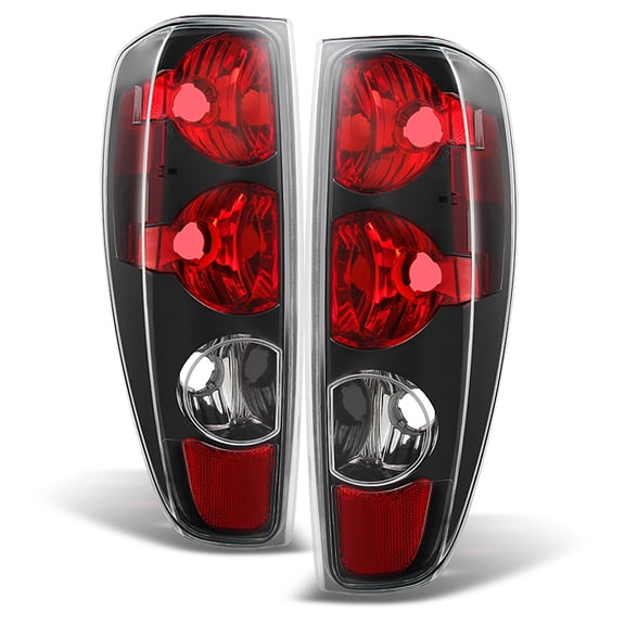 AKKON - For 2004 2005 2006 2007 2008 2009 2010 2011 2012 Chevy Colorado | GMC Canyon Black Tail Lights Pair Set