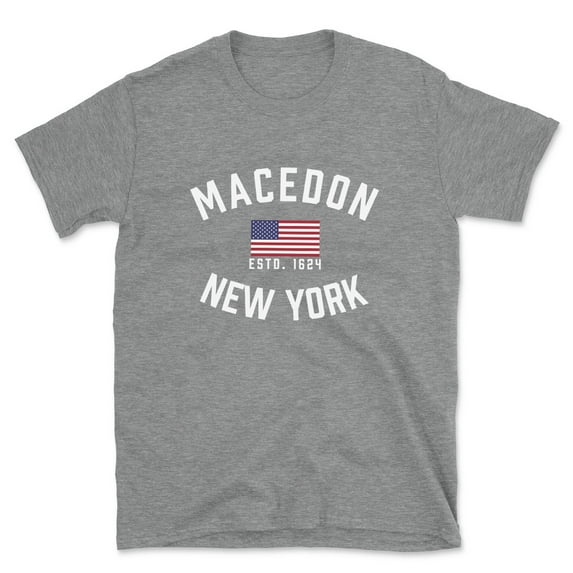 Macedon New York Patriot Men's Cotton T-Shirt