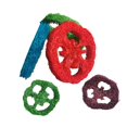 thumbnail image 1 of Juego de juguetes para conejos, combinación de bolas de hierba para hámster, molar, bola de ratán, pastel de hierba, cuerda para morder, madera de manzano, mordedor de cerdo holandés, 1 of 6