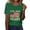 Green, variant on MEICHEN 4th Of July Shirts For Women Summer USA Star Stripes Graphic Tees Patriotic Blouse 250 Anniversary USA Shirt