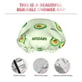 thumbnail image 5 of Balery Green Avocado Shower Caps, Double Layer Waterproof Shower Cap, Double Layers Reusable Shower Cap With Soft Comfortable For Long Thick Hair Soft Bath Shower Hair Caps, 5 of 9