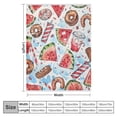 thumbnail image 4 of Shiartex 4th of July Patriotic Blanket Boy Girl Gift, Independence Day Flannel Bed Blankets，softness and comfort White, 4 of 6