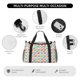 thumbnail image 4 of Fotbe Colorful Bus Bolsa de Viaje con Estampado, Bolsa de Fin de Semana para Mujer con Compartimento para Zapatos, Bolsa de Gimnasio con Bolsillo Húmedo, 4 of 7