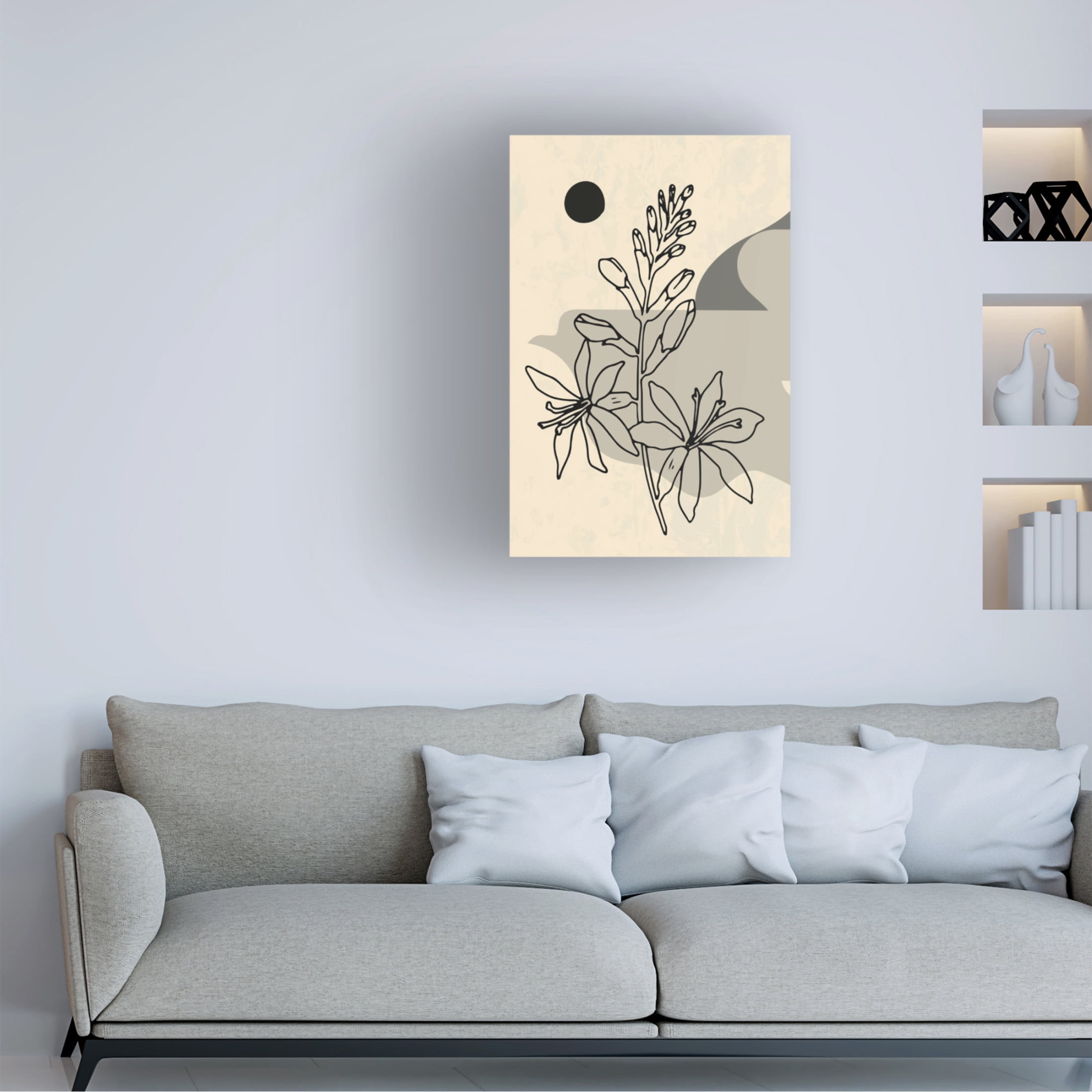 Trademark Fine Art NKTN Abstract Flower 1 Canvas Wall Art
