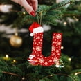 thumbnail image 4 of Adornos para árbol de Navidad con 26 letras, adornos para árbol de Navidad, adornos navideños personalizados para hacer tú mismo, decoración navideña, decoración colgante para árbol de Akmoler, 4 of 9