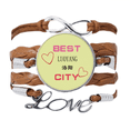 thumbnail image 1 of Ciudad Vieja Luoyang Pulsera de cuero Negro trenzado pulsera de cuerda de amor Unbranded M, 1 of 3