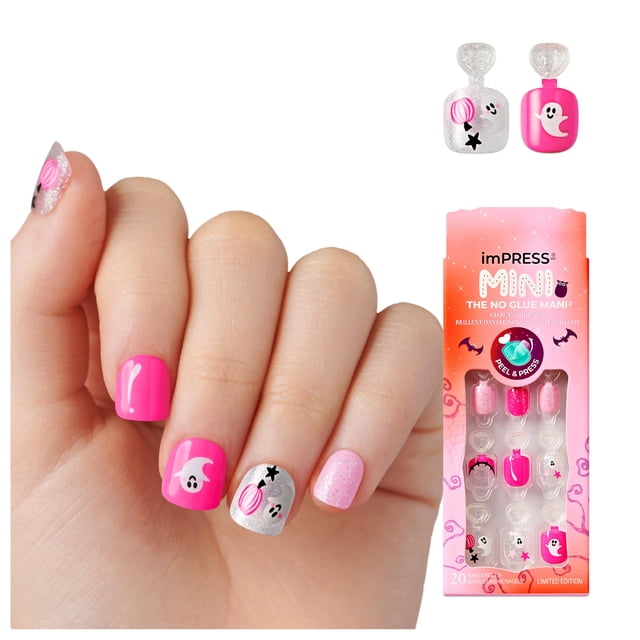 Uñas Postizas KISS imPRESS Mini Halloween para Niños Fear Nobody