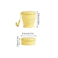 thumbnail image 2 of Silicone Collapsible Travel Cup Foldable Portable Water Cup with Dustproof Lid BPA-Free Reusable Camping Picnic Hiking Office Travel Cup,Gray, 2 of 5