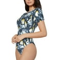 thumbnail image 3 of Picia Penguin Arctic Adventure Womens One Piece Swimsuits Modest Tummy Control Bathing Suits Lace Up Slimming Swim Suit-Large, 3 of 9