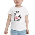 thumbnail image 2 of This is My First Rodeo Cute Toddler T-Shirts for Boys Girls (White, Youth XL), 2 of 5