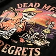 thumbnail image 5 of NUBILY Dead Men No Regrets Vintage Skeleton Beach Party Graphic Tee Casual Summer Short Sleeve T-Shirt,Graphic T Shirts For Men,Black,3xL, 5 of 7