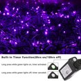 thumbnail image 2 of Orange Purple Halloween Lights 100FT 300 LED String Lights 8 Modes Timer Function Plug-in Halloween Twinkle Lights Connectable Waterproof Indoor Outdoor for Home Garden  Holiday Decor, 2 of 14