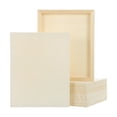 thumbnail image 1 of Uxcell 6 Piezas de Tableros de Lienzo de Madera, Lienzos de Arte de Madera de 8x10 Pulgadas, Panel de Madera Sin Terminar para Pintura, Manualidades, Proyectos de DIY, Arte de Vertido, 1 of 6