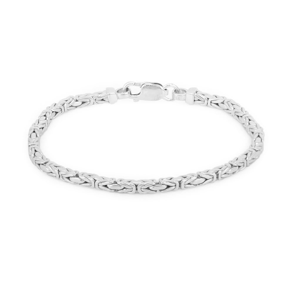 Vanbelle Sterling Silver Jewelry Heart Lock & Key Bracelet with Rhodium Plating for Women and Girls