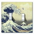 thumbnail image 1 of WIRESTER 2-Gang Toggle Wall Plate/Switch Plate Cover, The Great Wave Off Kanagawa, 1 of 6