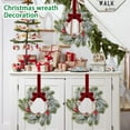 thumbnail image 4 of 10Pcs Mini Christmas Wreath 11Inch Xmas Kitchen Cabinet Decorations with Norfolk Pine Red Ribbon Pine Cones Small Decor Farmhouse Artificial Hanging Garlands for Front Door Window Chair Wall, 4 of 8