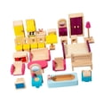 thumbnail image 2 of Juego de muebles en miniatura de madera de 26pcs de madera de muebles para niños Props de la vida de la vida de juguetes Juegos de roles Juegos Hobby, 2 of 9