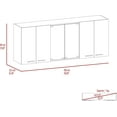 Superior 150 Wall with Glass, Four Interior Shelves, Two Double