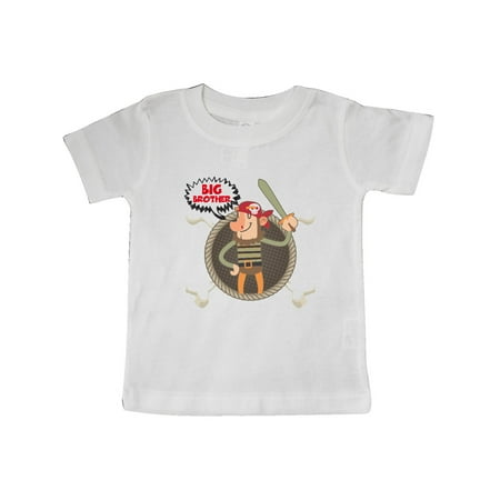 

Inktastic Big Brother Pirate Gift Baby Boy T-Shirt