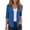 Blue, variant on Women Button Down Square Neck 3/4 Sleeve Casual Comfy Basic Loose Stretch Cardigan Vacation Travel Beach Party Top, Beige S