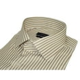 thumbnail image 5 of Men's Shirt ENZO PARK Turkey Soft Cotton Wrinkle Resistant Enzo7 Tan Stripe, 5 of 5