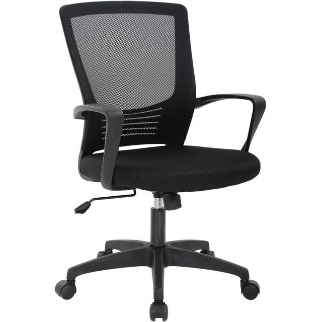BestOffice Ergonomic Office Chair – Adjustable Height, Swivel, 250 Lb Capacity, Black Manager