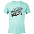 thumbnail image 1 of Disney’s Nightmare Before Christmas Frightfully Festive Holiday - Short Sleeve Blended T-Shirt for Adults - Customized-Celadon Snow Heather, 1 of 5