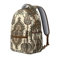 thumbnail image 2 of Compact Paisley Print Backpack – Convenient Paisley Gift for Daily Use, Slim Waterproof Bookbag, Fits 13" Laptop, Lightweight for School & Short Trips, 2 of 6