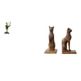 thumbnail image 1 of Figura de escritorio,Estatua de rana camarero,estante,escritorio,decoración del hogar,Figura de mesa,Estatua de gato sujetalibros para oficina,decoración del hogar,Escultura Sujetalibros, 1 of 8