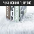 thumbnail image 5 of Soft Modern Faux Sheepskin Rug, Fluffy Faux Fur Area Rugs for Bedroom Living Room, White, 5 of 5