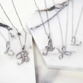 thumbnail image 5 of Bling Jewelry Womens D Script Letter Initial Pendant Necklace Silver 18 Inch, 5 of 6