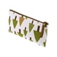 thumbnail image 1 of 1pc Bolsa Cosmética Grande para Mujeres con Árboles Verdes para Viaje, Vacaciones y Baño, Lienzo Blanco y Verde, 1 of 3