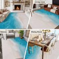 thumbnail image 6 of Summer Beaches Washable Living Room Rugs 6'x9', Artistic Oceans Casual Sea Waves Coastal Landscape Low Pile Throw Large Area Rug Non-Slip Sturdy Edge Binding Carpet for Dining Room Kitchen Office, 6 of 9