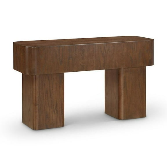 Meridian Furniture Oakmont Brown Oak Veneer Console Table