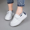 thumbnail image 2 of Girl Slip On Sneakers Hook and Loop Low Top Casual Walking Shoes School Comfort Footwear, 2 of 10