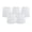Off White, variant on Meriville Set of 5 Off White Faux Silk Clip On Chandelier Lamp Shades, 4-inch by 5-inch by 5-inch
