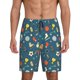 thumbnail image 1 of Balery Sports Ball Pantalones cortos de pijama de punto de algodón para hombre con cinturilla y bolsillos-3X-Large, 1 of 6