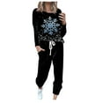 thumbnail image 2 of Moxiu Christmas Set Women,Sweatsuits for Women Sets 2 Piece Christmas Outfits Glitter Xmas Tree Print Casual Lounge Sets Holiday Two Piece Sweat Suits Joggers Tracksuit Multicolor,S, 2 of 4