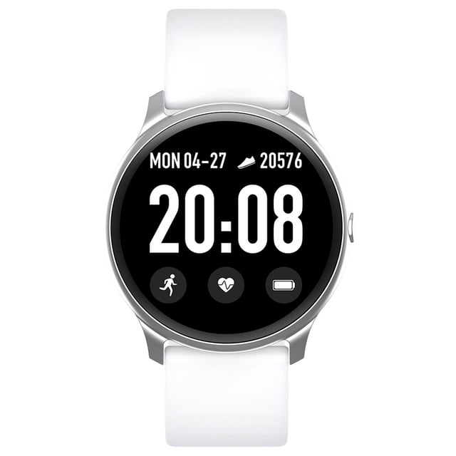 Reloj inteligente Mujer Hombre Presión arterial Pulsera digital de frecuencia cardíaca Reloj deportivo Pulsera, Blanco Scienceny EL2032-02B