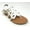 White, variant on Victoria K Women's Gladiator Style Multi Loops With Double Crossover Sandals