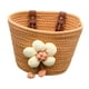 thumbnail image 2 of Cesta de bicicleta universal de cuerda de algodón para niños, accesorios genéricos con flor de peluche para Caqui, 2 of 9
