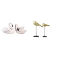 thumbnail image 1 of Estatua de cisne de resina, figura decorativa de ave, adorno de madera, escultura de animal realista, artesanía artística, ideal para regalar, decorac, 1 of 8