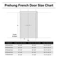 thumbnail image 2 of 64" X 80" Interior Transparent Glass Doors Solid Wood French Door With Hardware Kit Jamb, 2 of 7