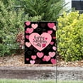 thumbnail image 5 of Anhility Valentine's Day Love Heart Garden Flag 12x18 Inch Double Sided for Outside Welcome Anniversary Wedding Yard Outdoor Decoration, 5 of 6