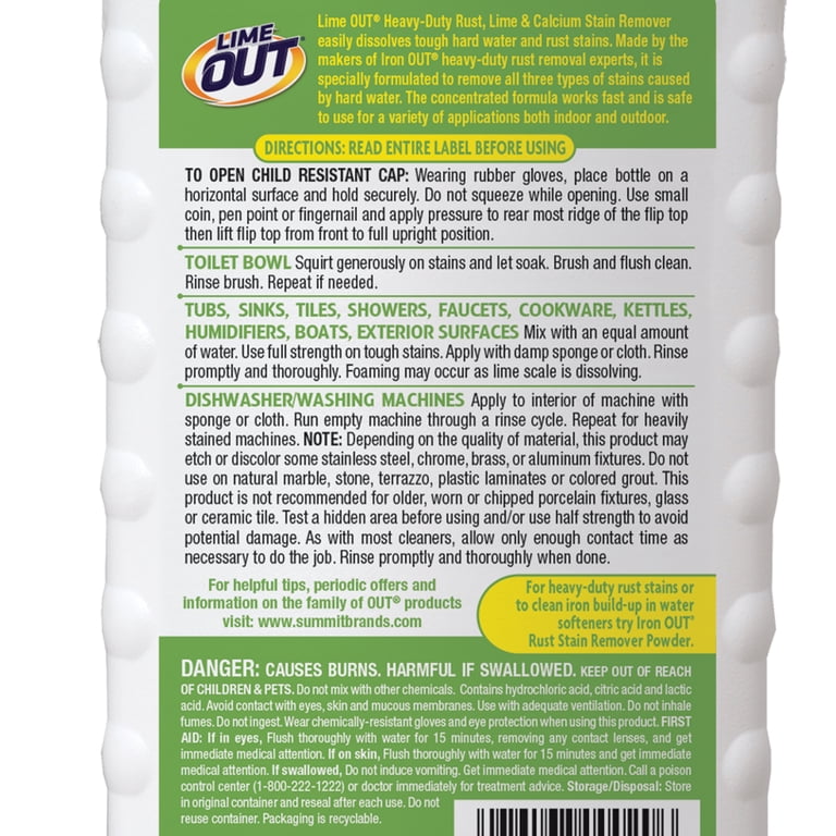 Lime OUT Heavy-Duty Rust & Lime Stain Remover, 24 oz photo 7