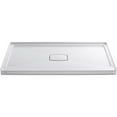 thumbnail image 2 of Kohler K-9479-0 60 x 36 in. Archer Single Threshold Center Drain Shower Base with Removable Cover - White, 2 of 4