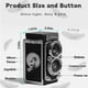 thumbnail image 4 of Chuzhao Retro Mini Digital Camera - 4k Autofocus Twin-lens Vintage Camera, 4 of 5