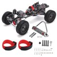 thumbnail image 1 of Kit de marco de coche RC de fibra de carbono y aleación de aluminio con neumáticos, juego de distancia entre ejes de 313mm para AXIAL SCX10, 1 of 10