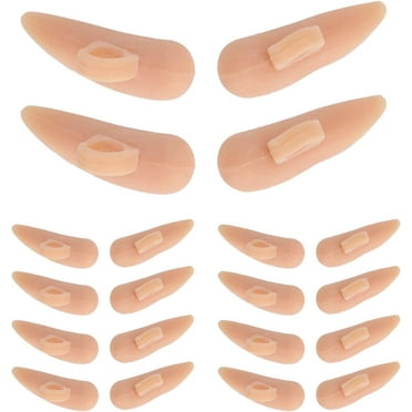Hammer Toe Cushions 10 Pcs Single Loop Toe Support Cushions Hammer Toe Crests Pads Toe Separator for Foot Care(skin color)
