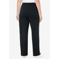 thumbnail image 2 of Woman Within Plus Size Better-Fleece Side-Stripe Pull-On Sweatpants, 2 of 3